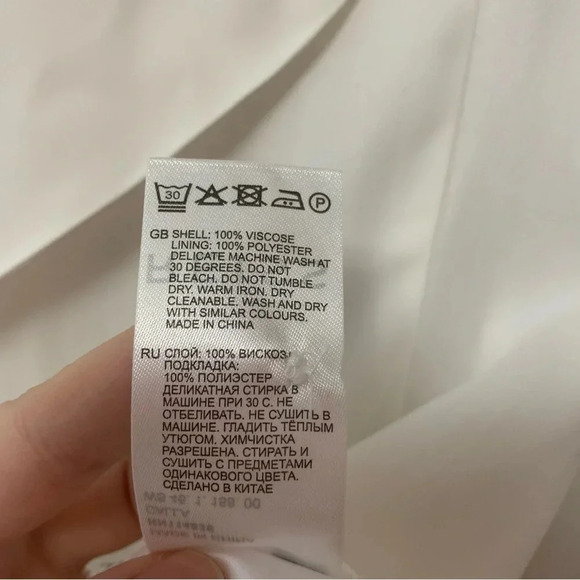 Reiss Calla Color Blocked Blouse Size 2 NWT - Picture 15 of 15